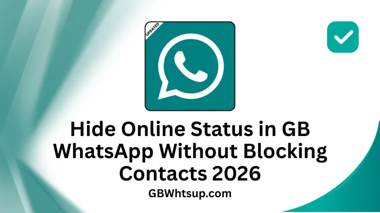 Hide Online Status in GB WhatsApp